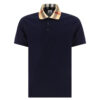 Áo Polo Nam Burberry With Check Collar Shirt 8072661 Màu Xanh